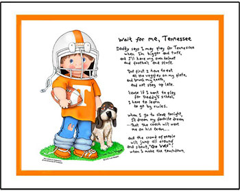 Tennessee Wait for Me Football Player