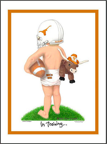 Texas In Training Football Player