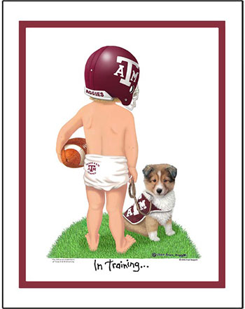 Texas A&M In Training Football Player