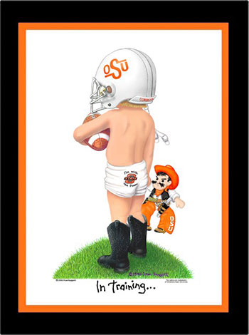 Oklahoma State In Training Football Player